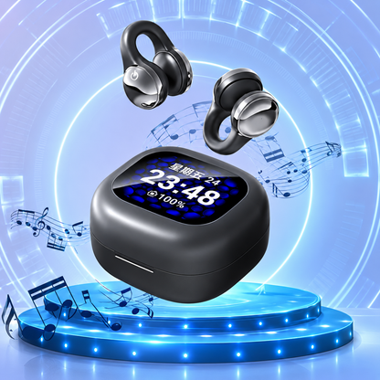 Smart Display Wireless Earbuds with ANC