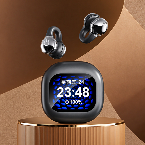 Smart Display Wireless Earbuds with ANC