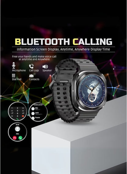 Wisme X62 Bluetooth Calling Smart Watch 1.28" Full Touch Screen